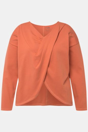Moda za polnejše Majica dugih rukava V ovratnika plus velikost, xxl, Ulla Popken in Johann Popken (JP1880)