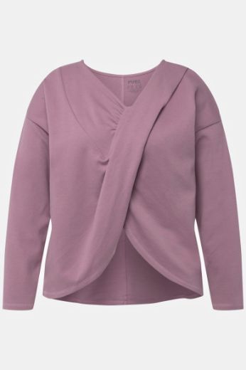 Moda za polnejše Majica dugih rukava V ovratnika plus velikost, xxl, Ulla Popken in Johann Popken (JP1880)