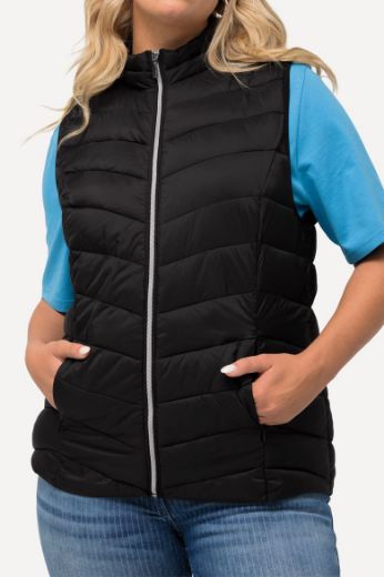 Moda za polnejše Prsluk prošiveni vodootporan plus velikost, xxl, Ulla Popken in Johann Popken (JP1880)
