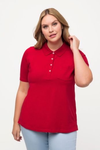 Moda za polnejše Majica Polo kratkih rukava plus velikost, xxl, Ulla Popken in Johann Popken (JP1880)