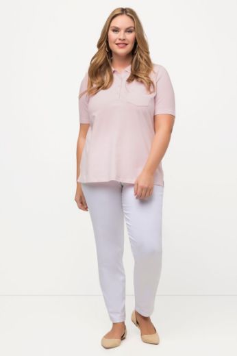 Moda za polnejše Majica Polo kratkih rukava plus velikost, xxl, Ulla Popken in Johann Popken (JP1880)