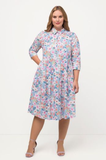 Moda za polnejše Haljina 3/4 rukava A kroja plus velikost, xxl, Ulla Popken in Johann Popken (JP1880)