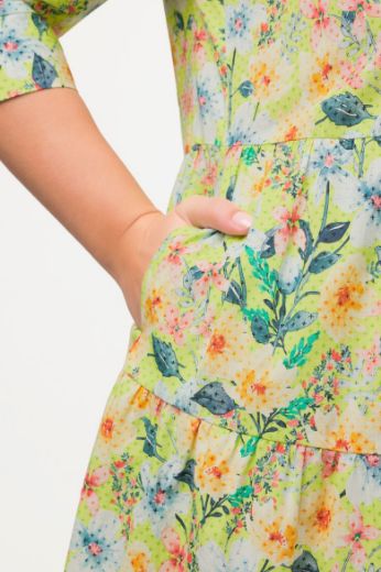 Moda za polnejše Haljina 3/4 rukava A kroja plus velikost, xxl, Ulla Popken in Johann Popken (JP1880)