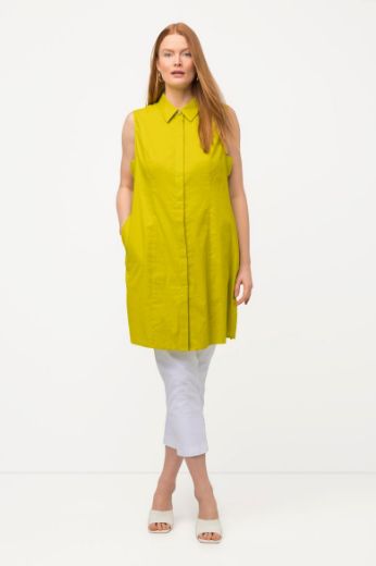Moda za polnejše Bluza bez rukava lanena dužeg kroja plus velikost, xxl, Ulla Popken in Johann Popken (JP1880)