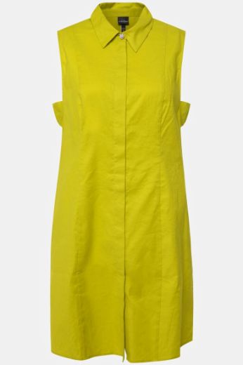 Moda za polnejše Bluza bez rukava lanena dužeg kroja plus velikost, xxl, Ulla Popken in Johann Popken (JP1880)