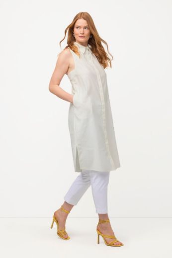 Moda za polnejše Bluza bez rukava lanena dužeg kroja plus velikost, xxl, Ulla Popken in Johann Popken (JP1880)