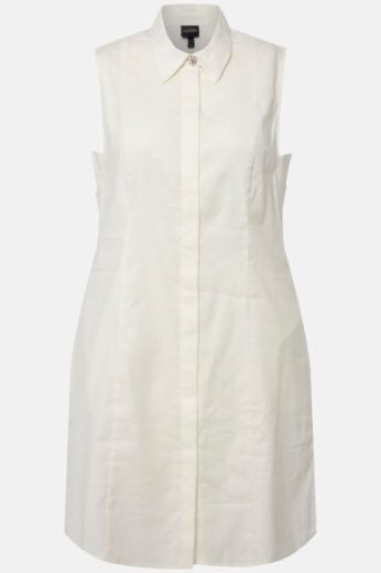 Moda za polnejše Bluza bez rukava lanena dužeg kroja plus velikost, xxl, Ulla Popken in Johann Popken (JP1880)
