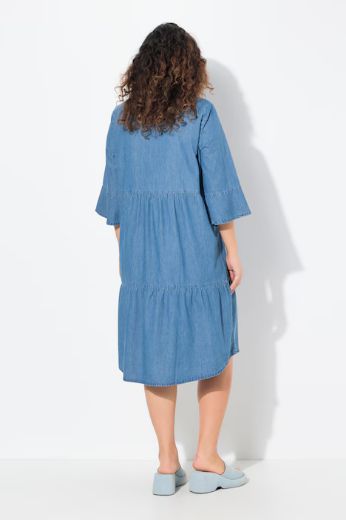 Moda za polnejše Haljina 3/4 rukava A kroja plus velikost, xxl, Ulla Popken in Johann Popken (JP1880)