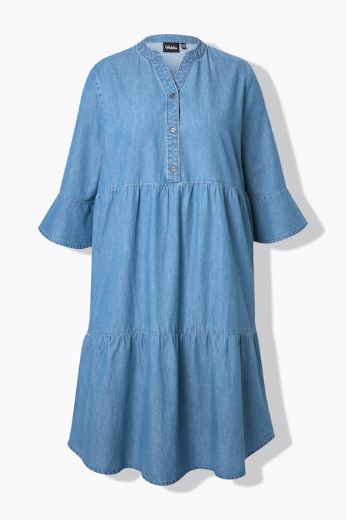 Moda za polnejše Haljina 3/4 rukava A kroja plus velikost, xxl, Ulla Popken in Johann Popken (JP1880)