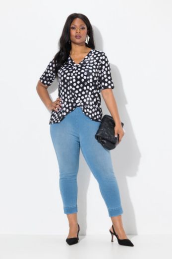 Moda za polnejše Hlačw Capri plus velikost, xxl, Ulla Popken in Johann Popken (JP1880)