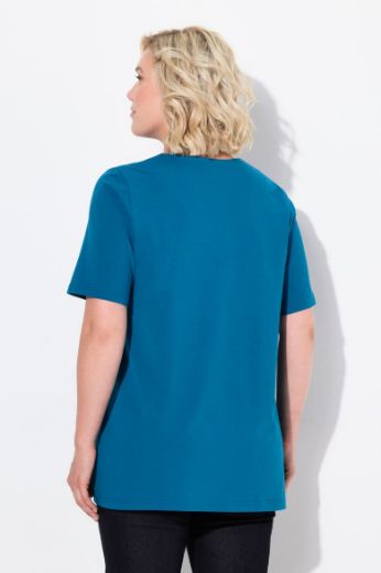 Moda za polnejše Majica A kroj V ovratnik plus velikost, xxl, Ulla Popken in Johann Popken (JP1880)