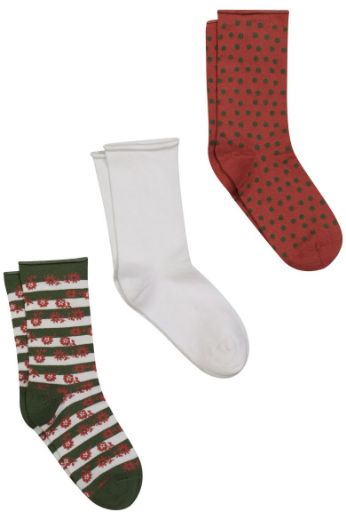 Moda za polnejše Čarape 3 para plus velikost, xxl, Ulla Popken in Johann Popken (JP1880)