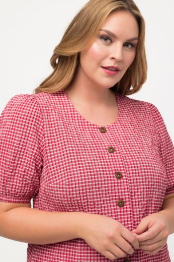 Moda za polnejše Bluza kratkih rukava okruglog ovratnika plus velikost, xxl, Ulla Popken in Johann Popken (JP1880)