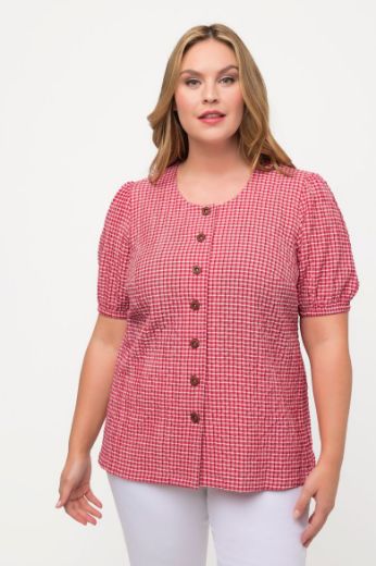 Moda za polnejše Bluza kratkih rukava okruglog ovratnika plus velikost, xxl, Ulla Popken in Johann Popken (JP1880)