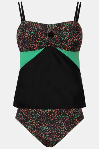 Moda za polnejše Kupaći kostim Tankini plus velikost, xxl, Ulla Popken in Johann Popken (JP1880)