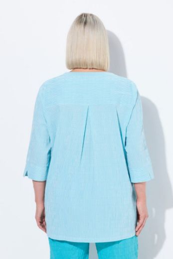 Moda za polnejše Bluza 3/4 rukavi s gumbićima plus velikost, xxl, Ulla Popken in Johann Popken (JP1880)