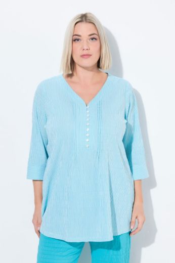 Moda za polnejše Bluza 3/4 rukavi s gumbićima plus velikost, xxl, Ulla Popken in Johann Popken (JP1880)