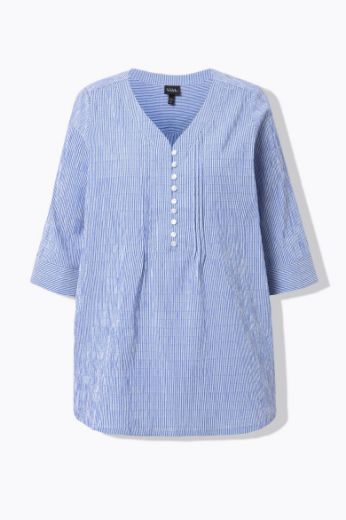 Moda za polnejše Bluza 3/4 rukavi s gumbićima plus velikost, xxl, Ulla Popken in Johann Popken (JP1880)