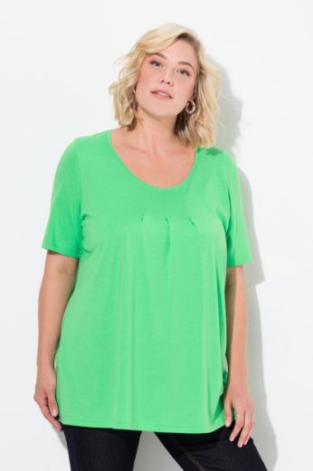 Moda za polnejše Majica s naborima duži model plus velikost, xxl, Ulla Popken in Johann Popken (JP1880)