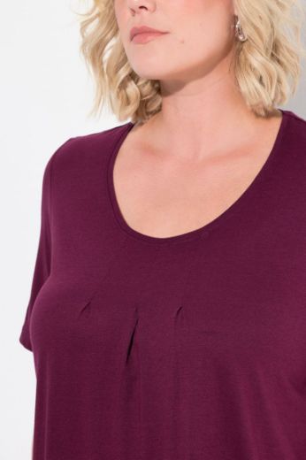 Moda za polnejše Majica s naborima duži model plus velikost, xxl, Ulla Popken in Johann Popken (JP1880)