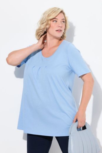 Moda za polnejše Majica s naborima duži model plus velikost, xxl, Ulla Popken in Johann Popken (JP1880)