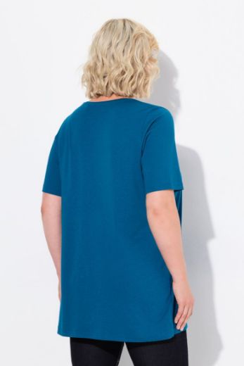Moda za polnejše Majica s naborima duži model plus velikost, xxl, Ulla Popken in Johann Popken (JP1880)
