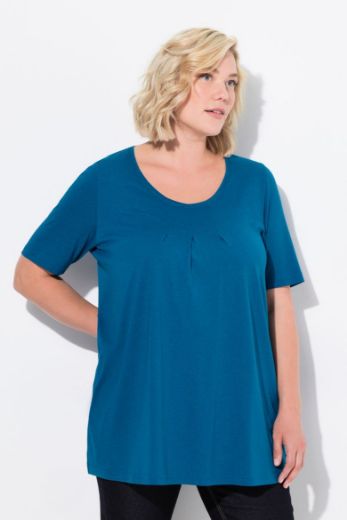 Moda za polnejše Majica s naborima duži model plus velikost, xxl, Ulla Popken in Johann Popken (JP1880)