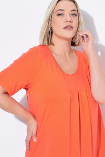 Moda za polnejše Majica s naborima duži model plus velikost, xxl, Ulla Popken in Johann Popken (JP1880)