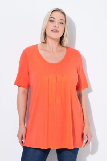 Moda za polnejše Majica s naborima duži model plus velikost, xxl, Ulla Popken in Johann Popken (JP1880)