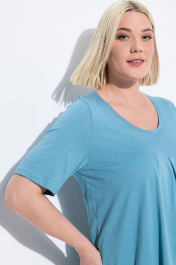 Moda za polnejše Majica s naborima duži model plus velikost, xxl, Ulla Popken in Johann Popken (JP1880)