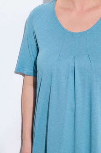 Moda za polnejše Majica s naborima duži model plus velikost, xxl, Ulla Popken in Johann Popken (JP1880)