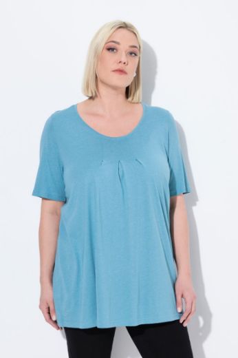 Moda za polnejše Majica s naborima duži model plus velikost, xxl, Ulla Popken in Johann Popken (JP1880)