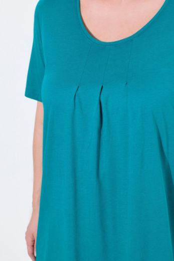 Moda za polnejše Majica s naborima duži model plus velikost, xxl, Ulla Popken in Johann Popken (JP1880)