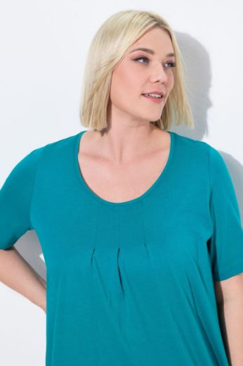 Moda za polnejše Majica s naborima duži model plus velikost, xxl, Ulla Popken in Johann Popken (JP1880)