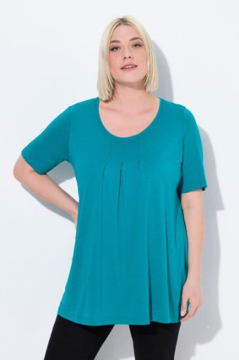 Moda za polnejše Majica s naborima duži model plus velikost, xxl, Ulla Popken in Johann Popken (JP1880)