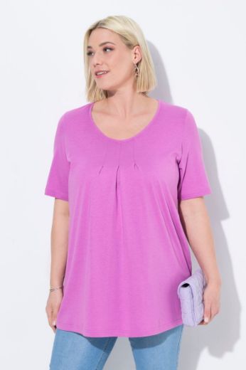 Moda za polnejše Majica s naborima duži model plus velikost, xxl, Ulla Popken in Johann Popken (JP1880)
