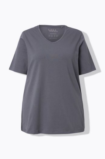 Moda za polnejše Majica V izreza A kroja kratkih rukava plus velikost, xxl, Ulla Popken in Johann Popken (JP1880)