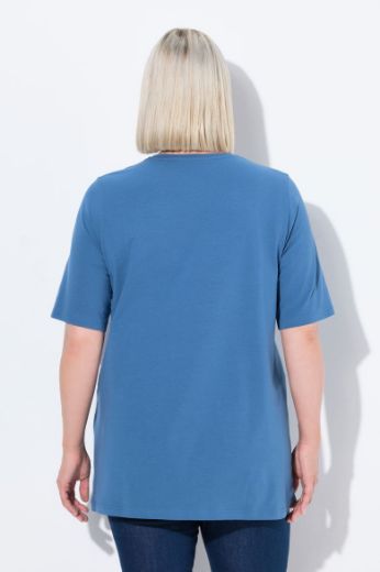 Moda za polnejše Majica V izreza A kroja kratkih rukava plus velikost, xxl, Ulla Popken in Johann Popken (JP1880)