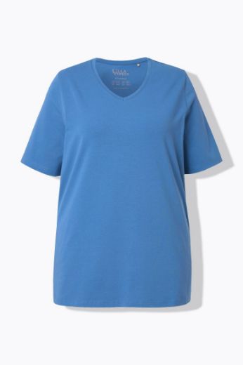 Moda za polnejše Majica V izreza A kroja kratkih rukava plus velikost, xxl, Ulla Popken in Johann Popken (JP1880)