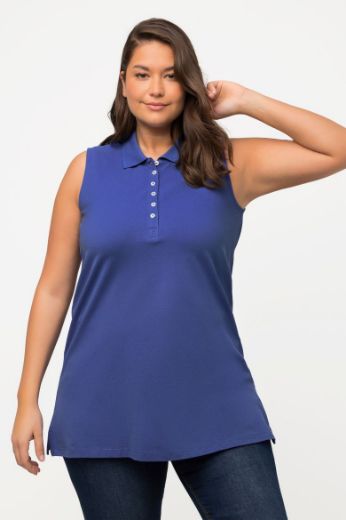 Moda za polnejše Majica Polo bez rukava dužeg kroja plus velikost, xxl, Ulla Popken in Johann Popken (JP1880)