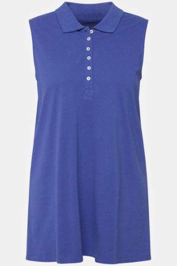Moda za polnejše Majica Polo bez rukava dužeg kroja plus velikost, xxl, Ulla Popken in Johann Popken (JP1880)