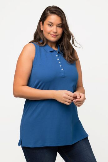 Moda za polnejše Majica Polo bez rukava dužeg kroja plus velikost, xxl, Ulla Popken in Johann Popken (JP1880)