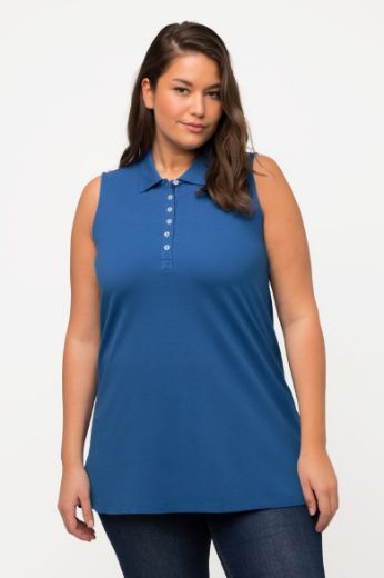 Moda za polnejše Majica Polo bez rukava dužeg kroja plus velikost, xxl, Ulla Popken in Johann Popken (JP1880)