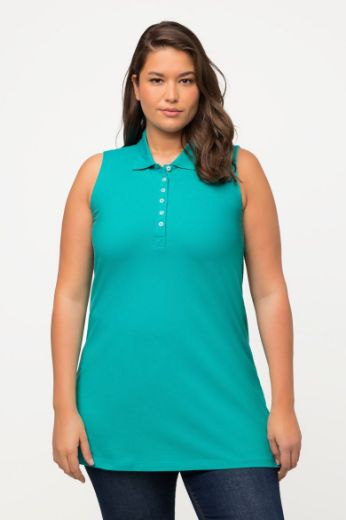 Moda za polnejše Majica Polo bez rukava dužeg kroja plus velikost, xxl, Ulla Popken in Johann Popken (JP1880)