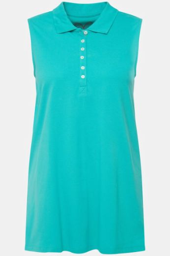 Moda za polnejše Majica Polo bez rukava dužeg kroja plus velikost, xxl, Ulla Popken in Johann Popken (JP1880)