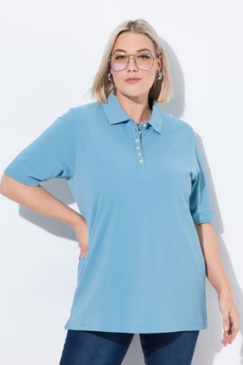Moda za polnejše Majica Polo kratki rukavi plus velikost, xxl, Ulla Popken in Johann Popken (JP1880)