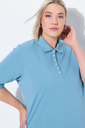 Moda za polnejše Majica Polo kratki rukavi plus velikost, xxl, Ulla Popken in Johann Popken (JP1880)