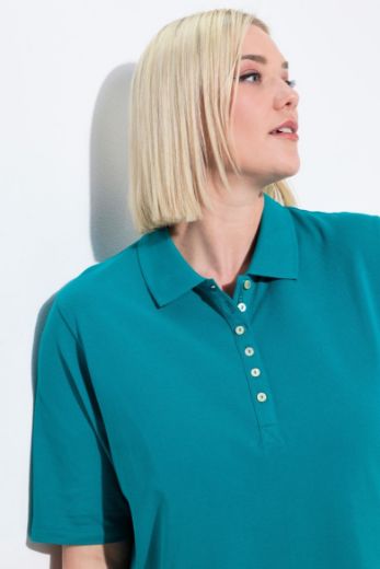 Moda za polnejše Majica Polo kratki rukavi plus velikost, xxl, Ulla Popken in Johann Popken (JP1880)
