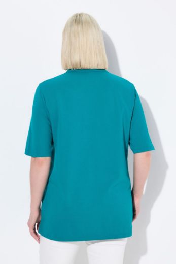 Moda za polnejše Majica Polo kratki rukavi plus velikost, xxl, Ulla Popken in Johann Popken (JP1880)