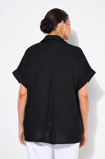 Moda za polnejše Bluza spušteni rukavi s gumbima na leđima plus velikost, xxl, Ulla Popken in Johann Popken (JP1880)